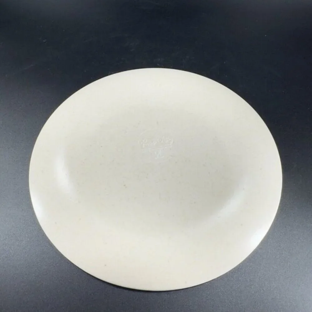 PRIMROSE ALLEY Bamboo‎ Fiber Dish Plate Tropical Palm Floral 8inch Set 4 Plates